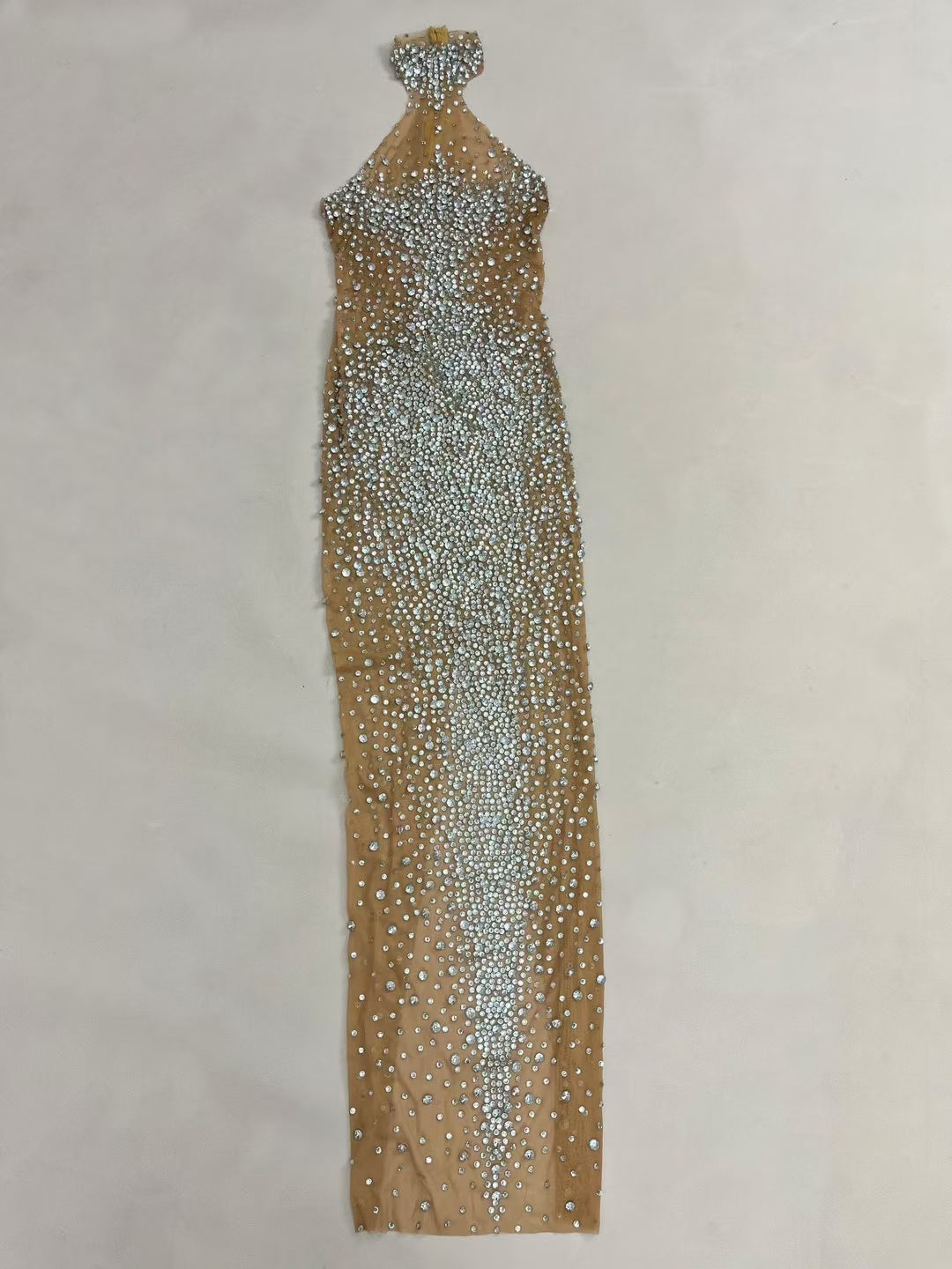 CELESINYI Jianbian Crystal White Naked Gown