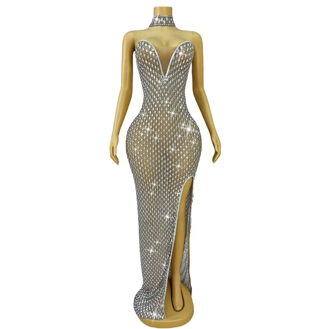CELESINYI Manmayan Crystal Marquise Gown