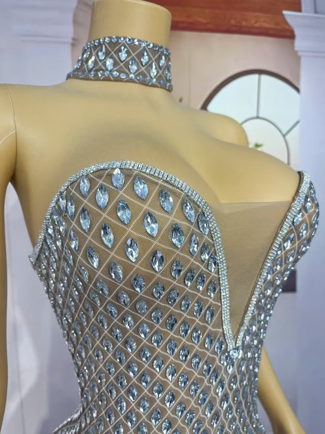 CELESINYI Manmayan Crystal Marquise Gown