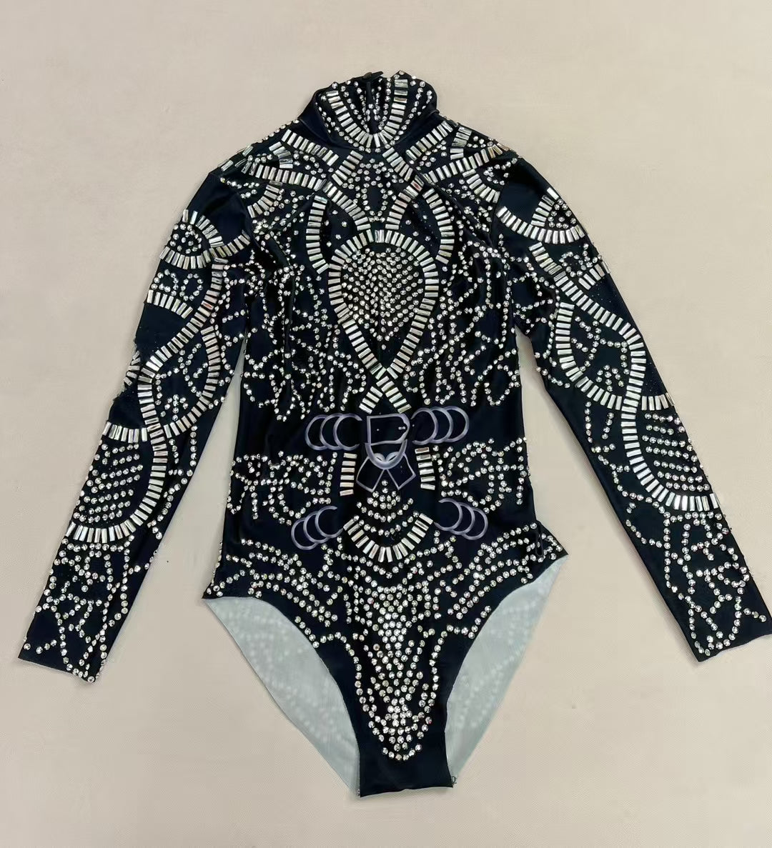 CELESINYI Heihuan Crystal Ring Bodysuit