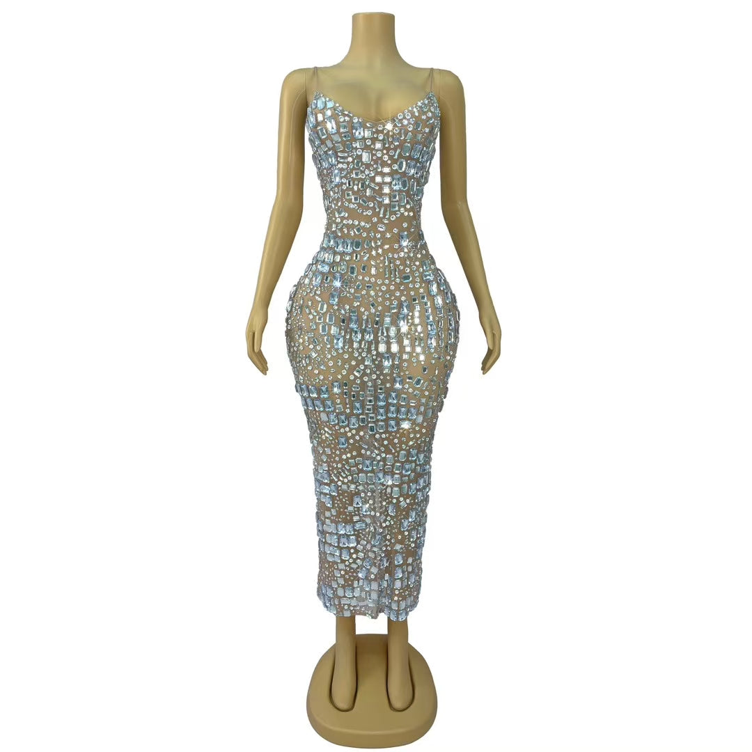 CELESINYI Fangcun Crystal Square Gown