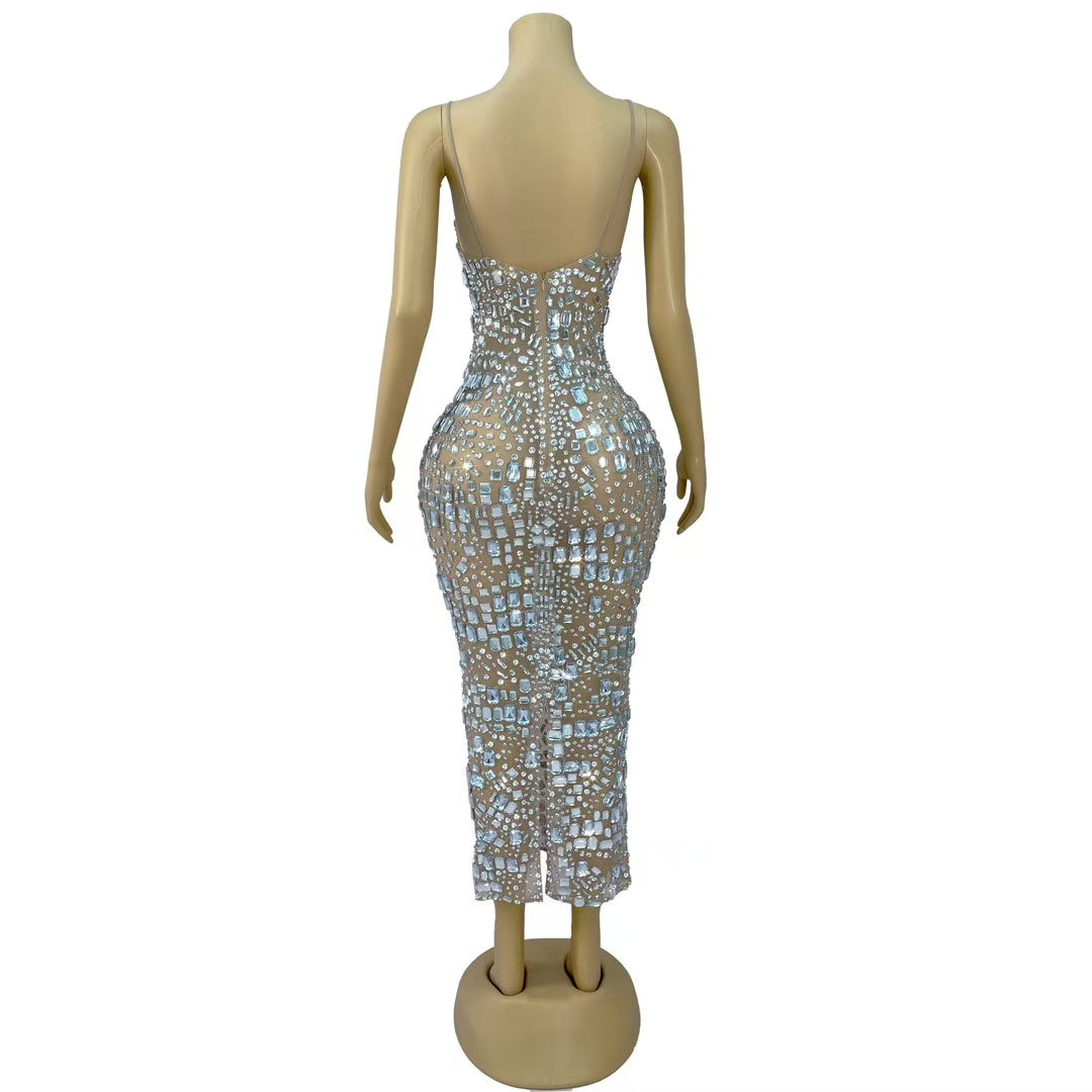 CELESINYI Fangcun Crystal Square Gown