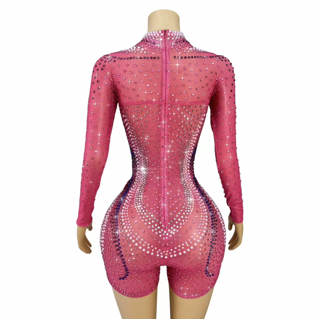 CELESINYI Caomeixiong Crystal Bear Bodysuit