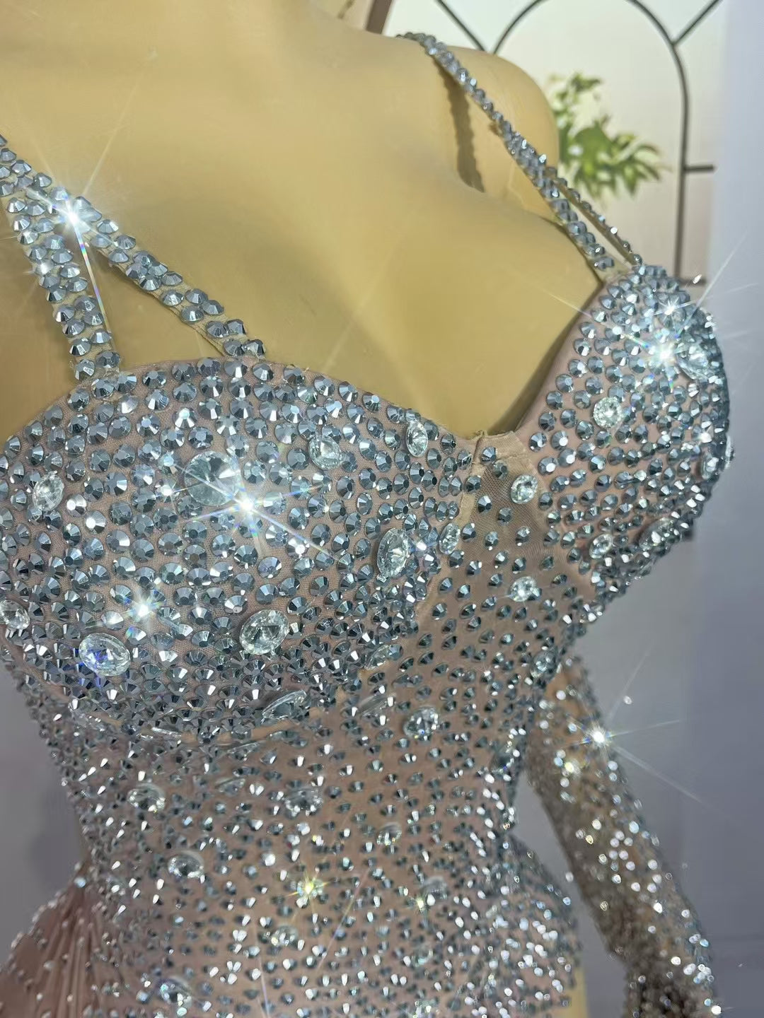 CELESINYI Shizuan Crystal Heart Glove Set