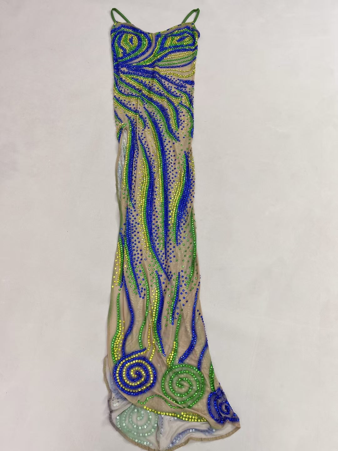 CELESINYI Lvyinmidi Crystal Brazil Gown