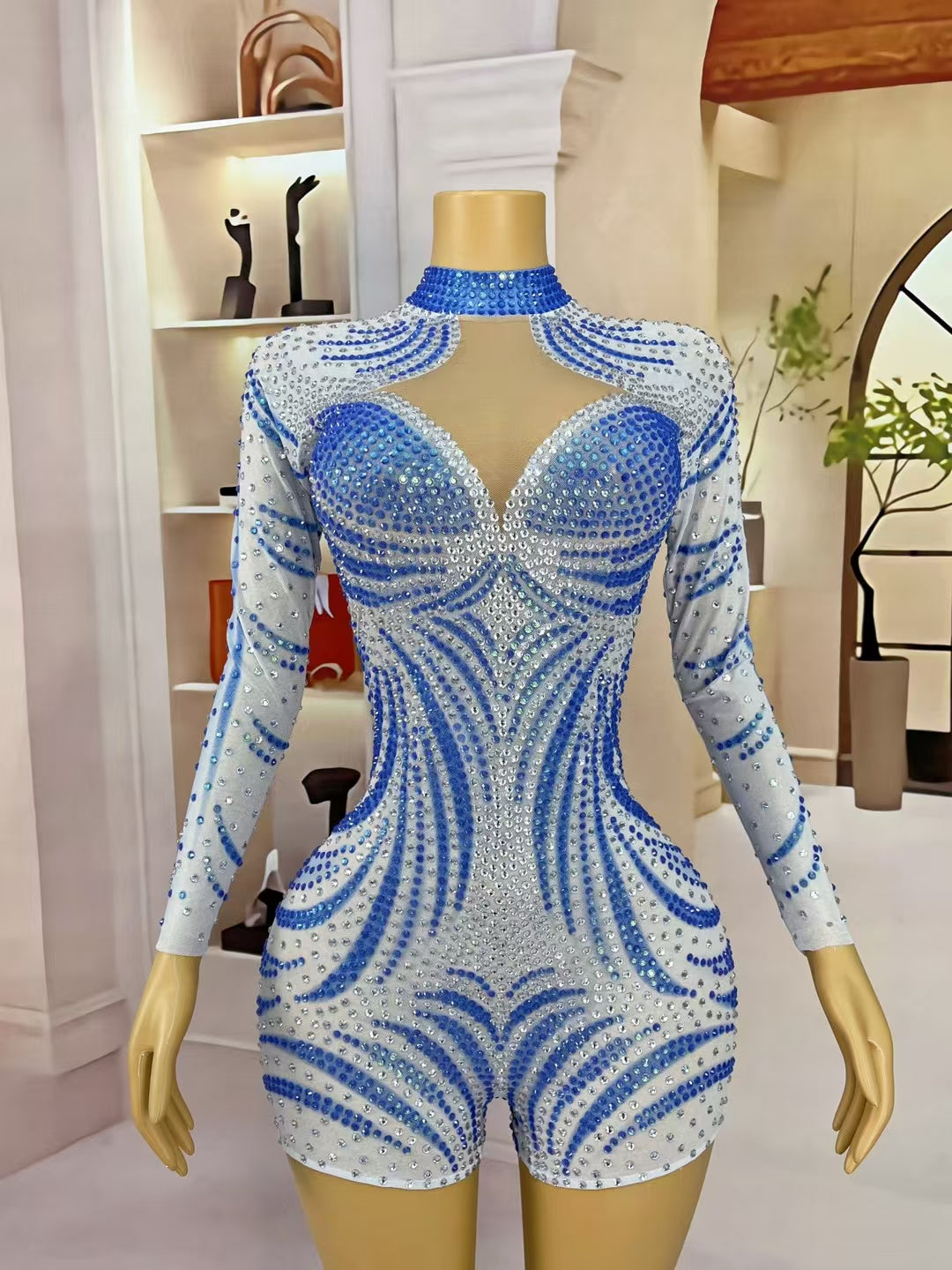 CELESINYI Lantianbaiyun Crystal Sky Gown