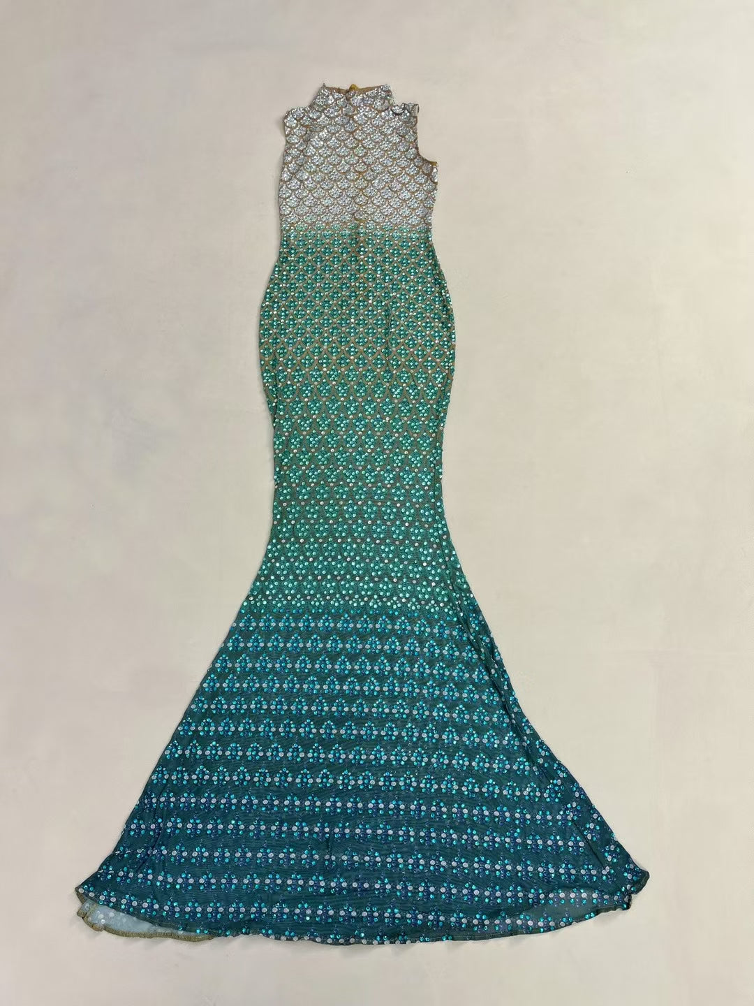 CELESINYI Qingshe Crystal Snake Mermaid Gown