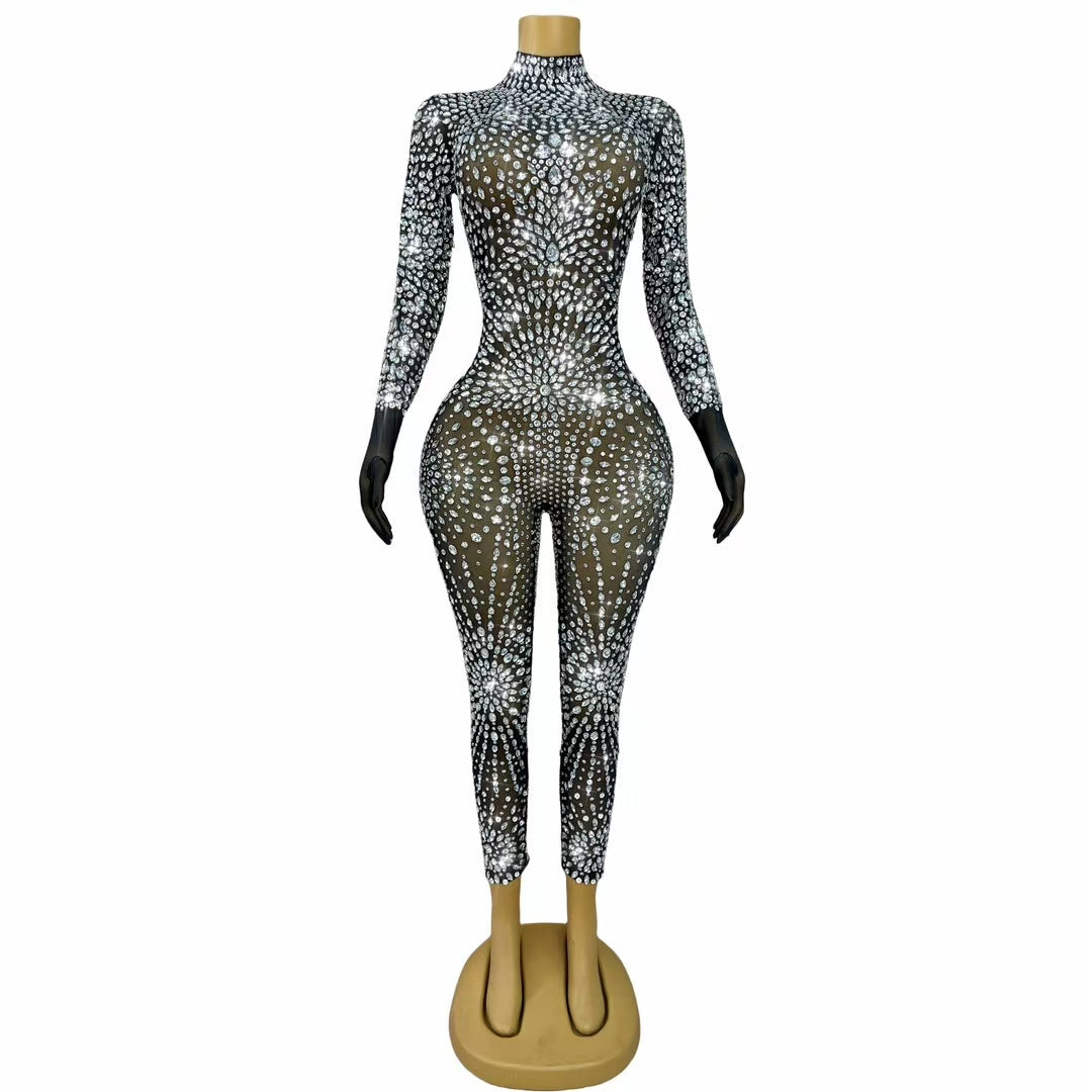 CELESINYI Waixingren Crystal Alien Glove Jumpsuit