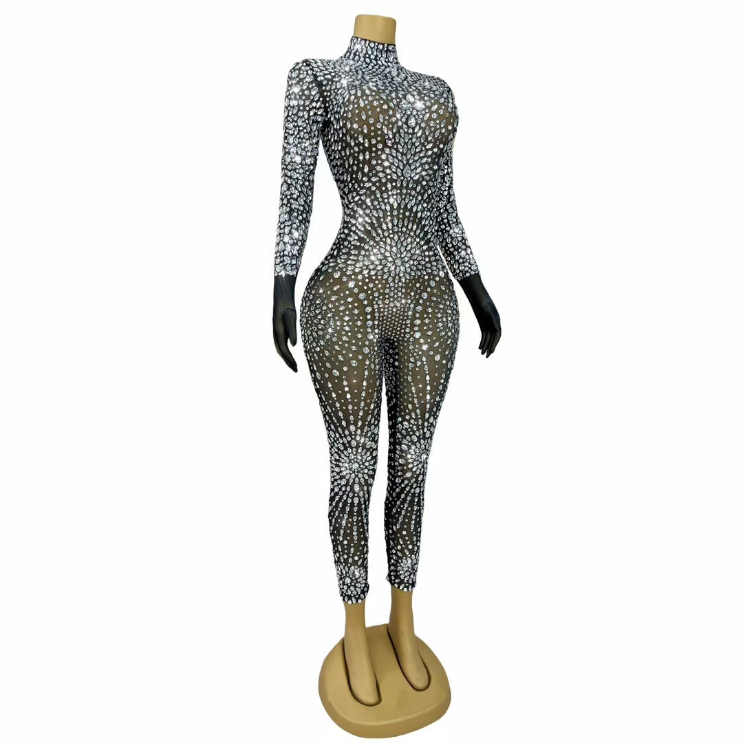 CELESINYI Waixingren Crystal Alien Glove Jumpsuit