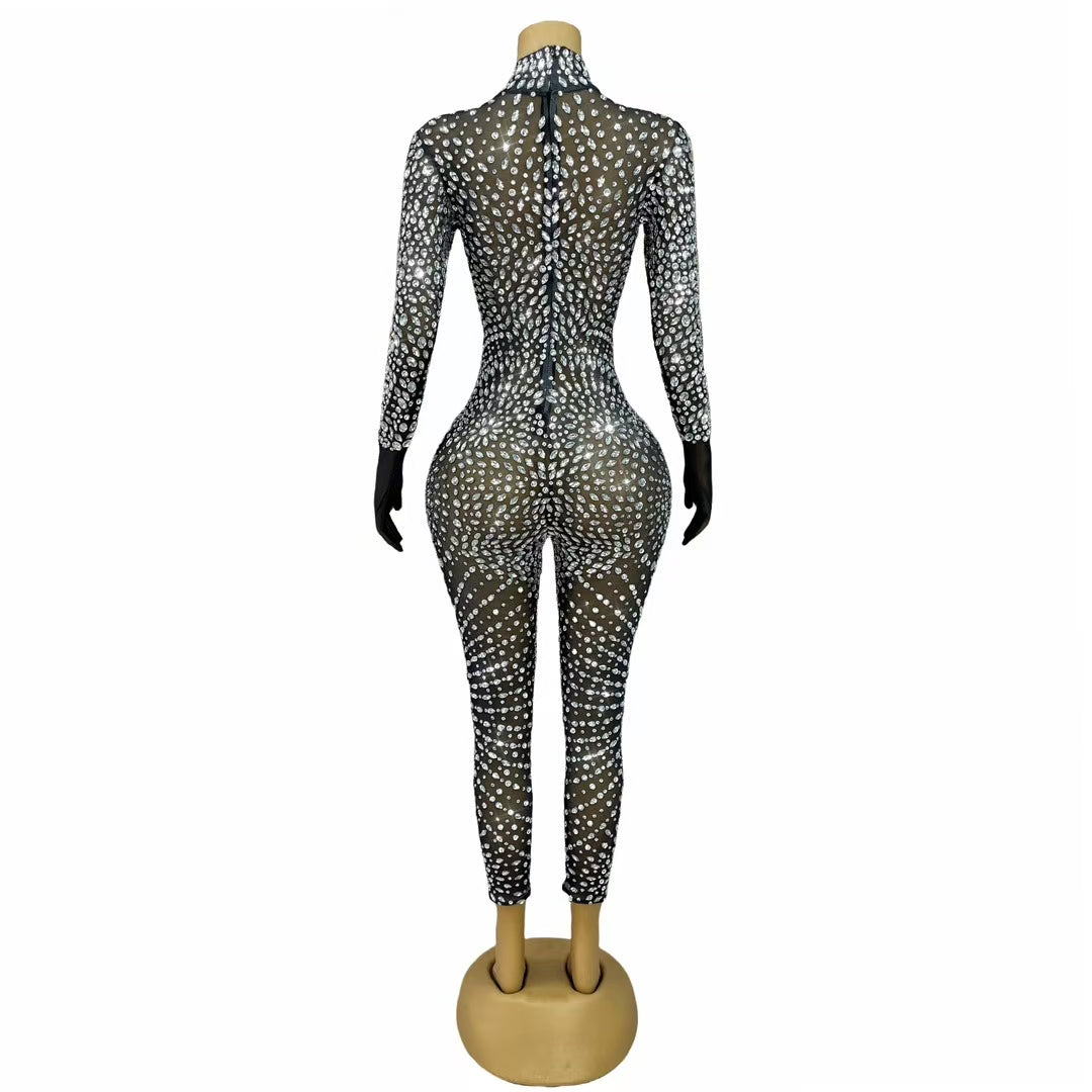 CELESINYI Waixingren Crystal Alien Glove Jumpsuit