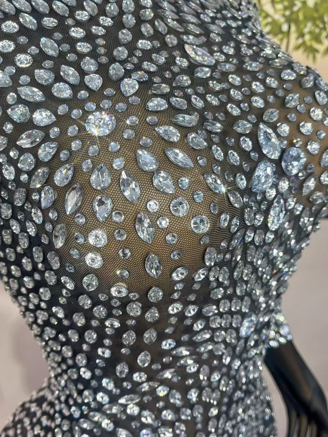 CELESINYI Waixingren Crystal Alien Glove Jumpsuit