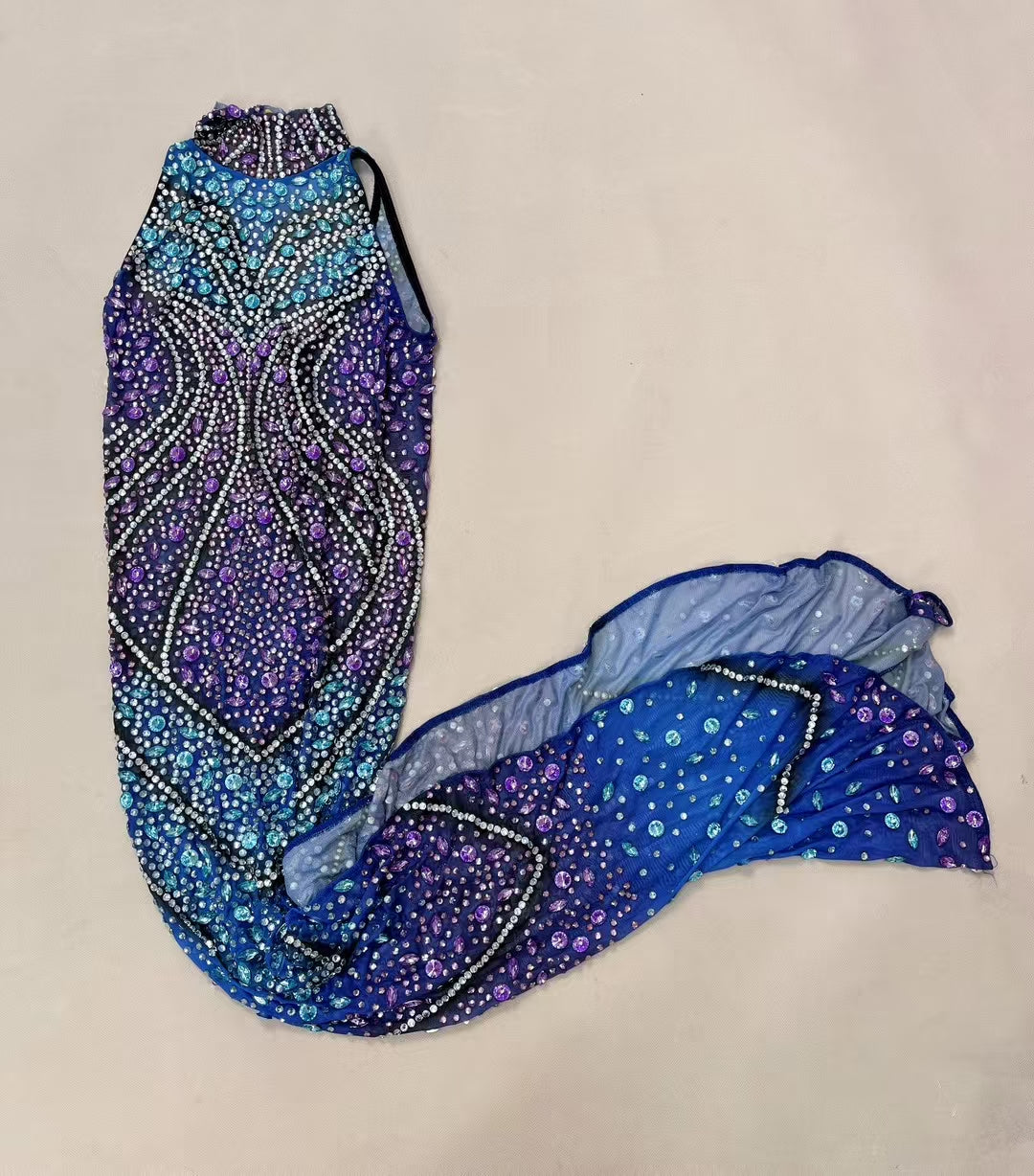 CELESINYI Qingziguang Crystal Ombre Gown