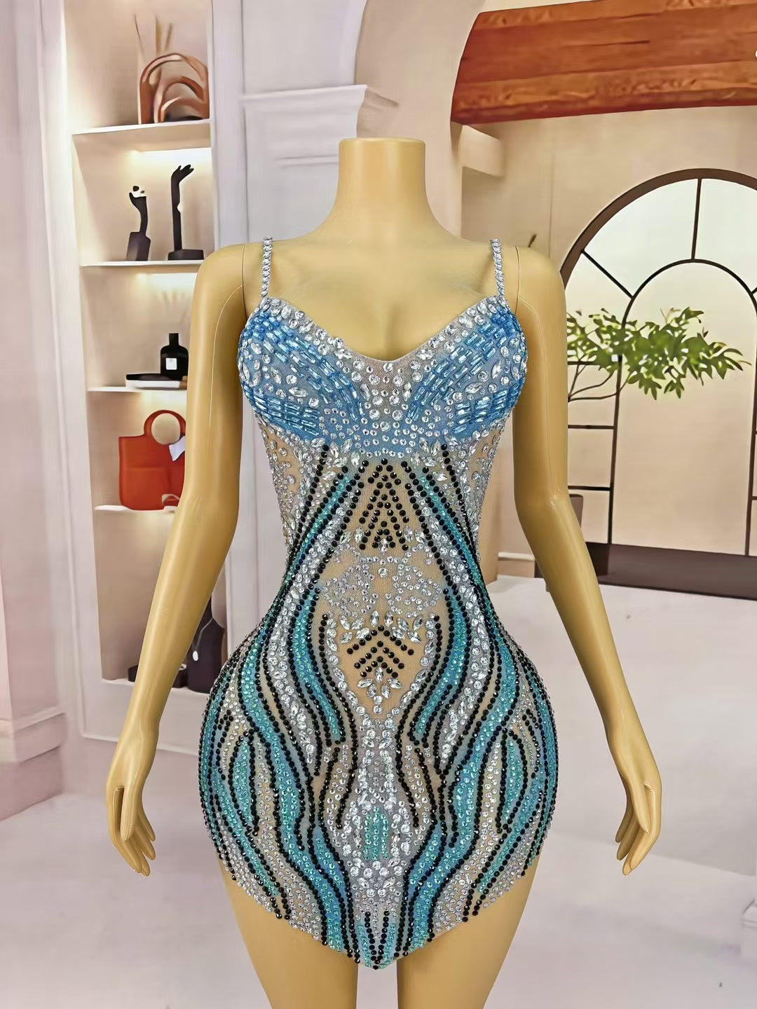 CELESINYI Qinghaiyan Crystal Leotard