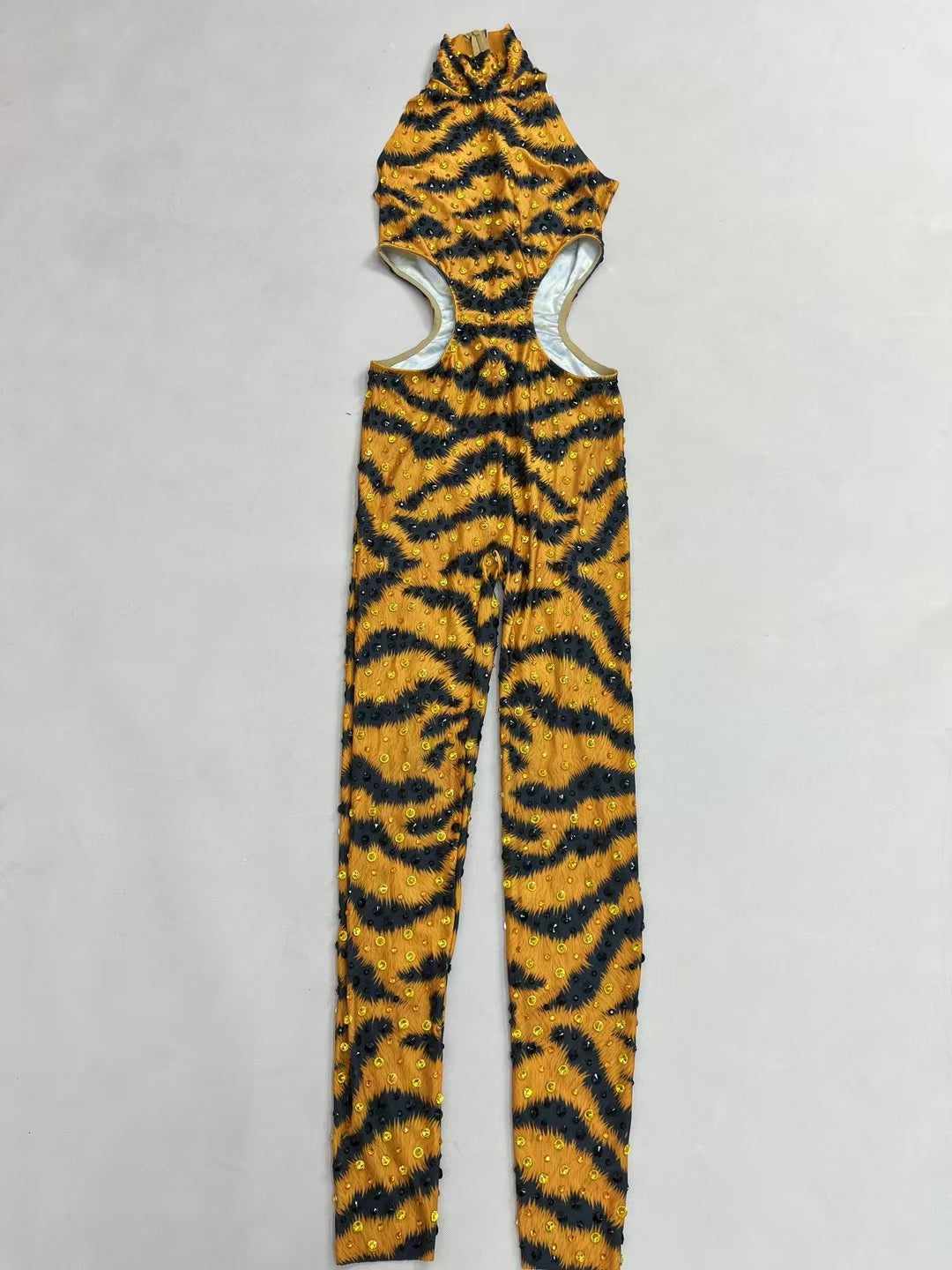 CELESINYI Menghuwang Crystal Tiger Bodysuit