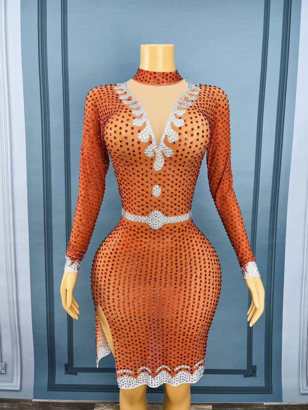 CELESINYI Dingdingdang Crystal Leotard