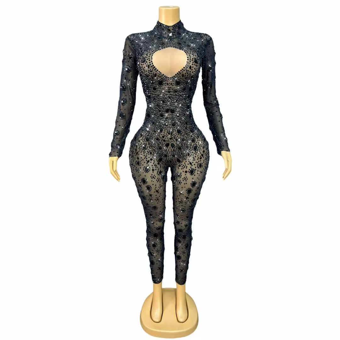 CELESINYI Yuanquan Crystal Circle Jumpsuit