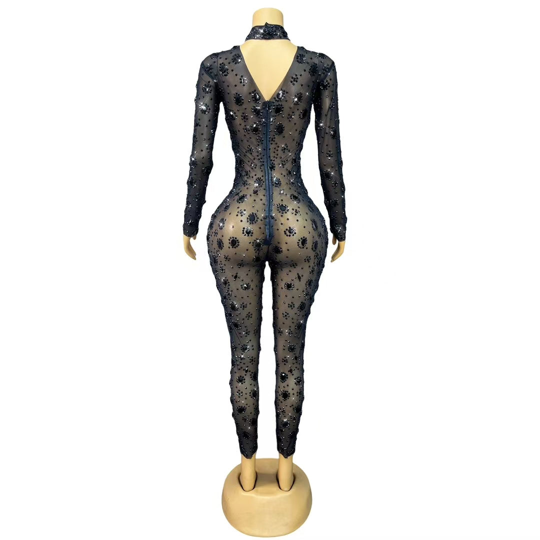 CELESINYI Yuanquan Crystal Circle Jumpsuit