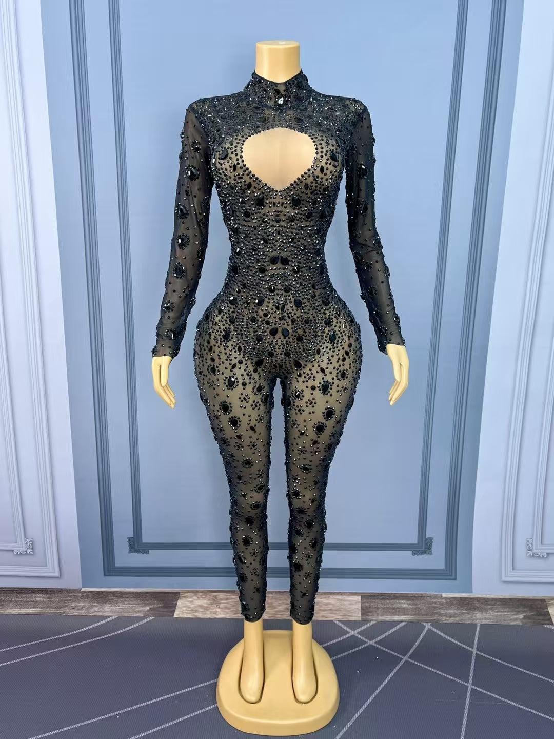 CELESINYI Yuanquan Crystal Circle Jumpsuit