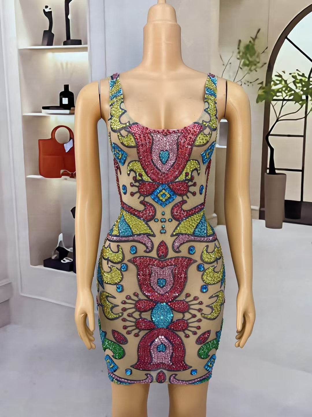 CELESINYI Qianhuakui Crystal Tulip Gown