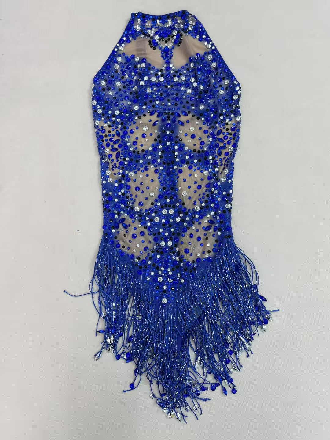 CELESINYI Chenxi Crystal Royal Blue Gown