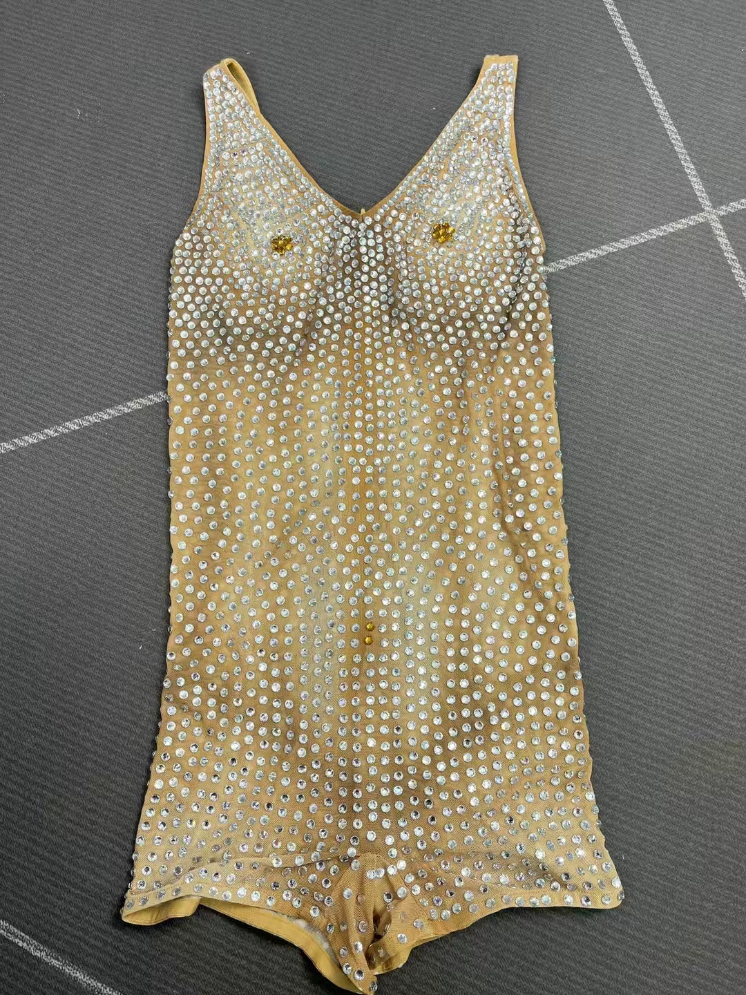 CELESINYI Guoguo Crystal Ice Blue Jumpsuit