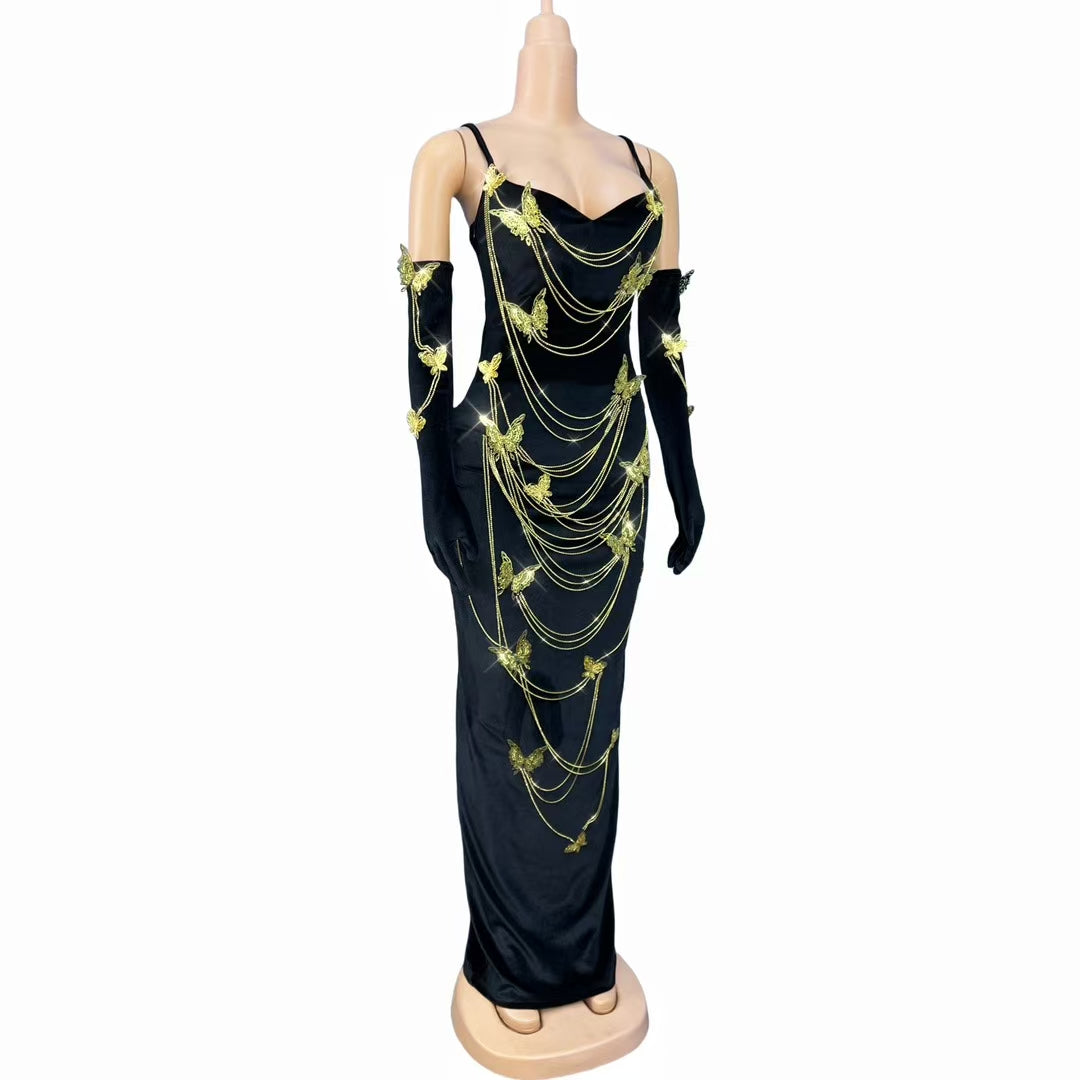 CELESINYI Jinshuhudie Crystal Butterfly Set