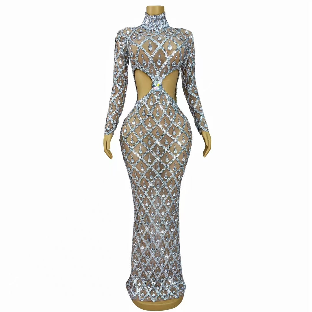 CELESINYI Shaokaojia Crystal Waist Gown