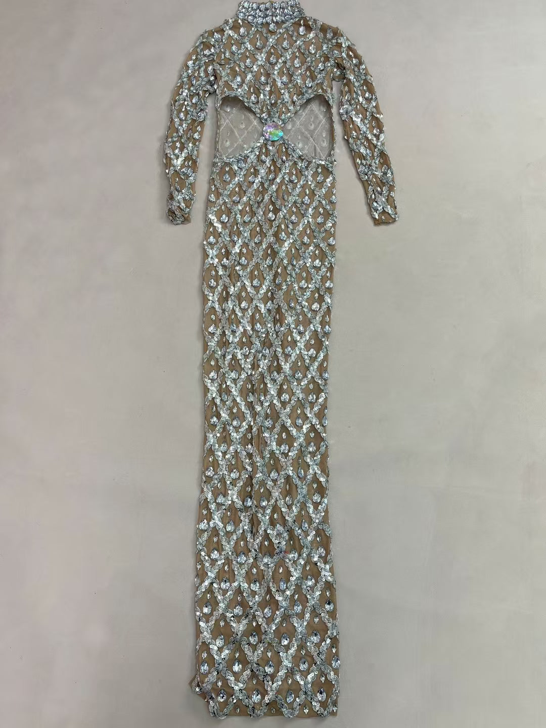 CELESINYI Shaokaojia Crystal Waist Gown