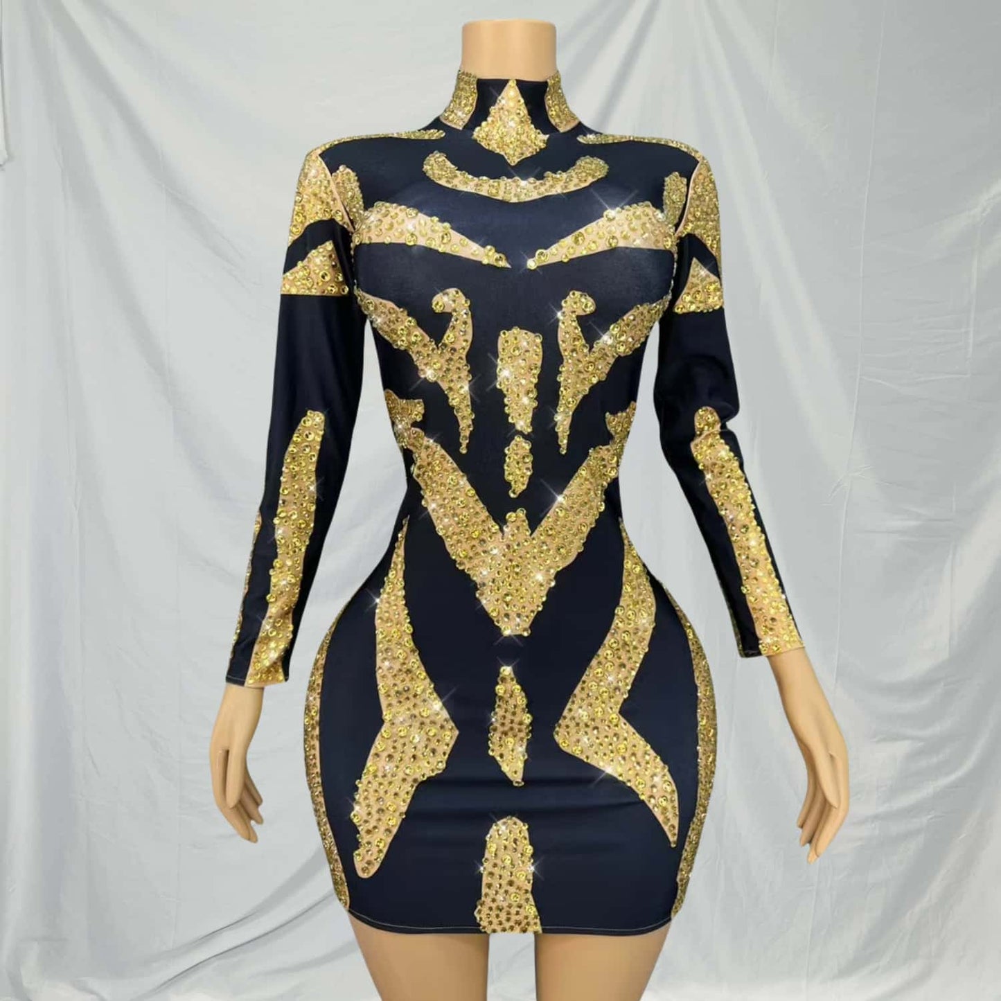 CELESINYI Jinniu Crystal Gold Jumpsuit