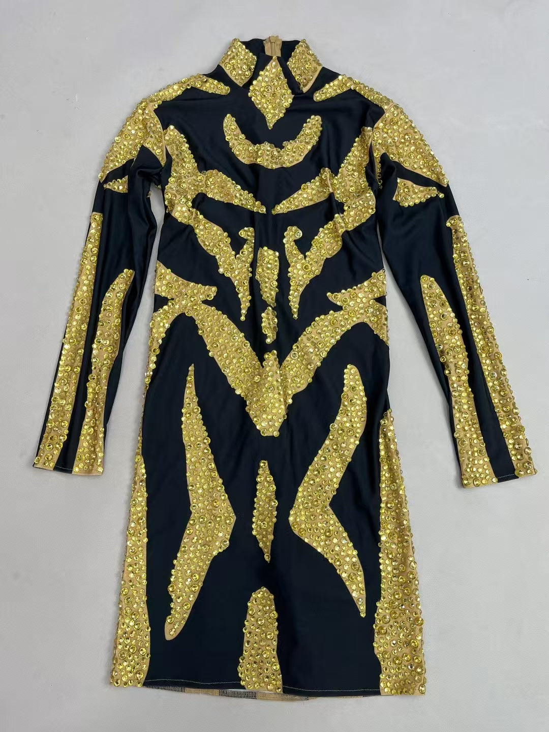 CELESINYI Jinniu Crystal Gold Jumpsuit