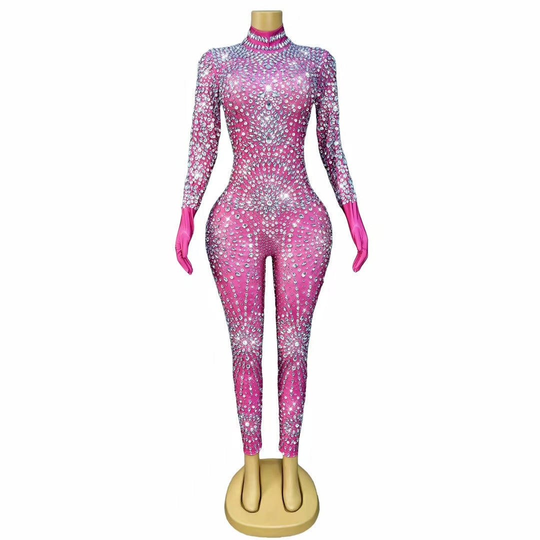 CELESINYI Waixingren Crystal Alien Glove Jumpsuit