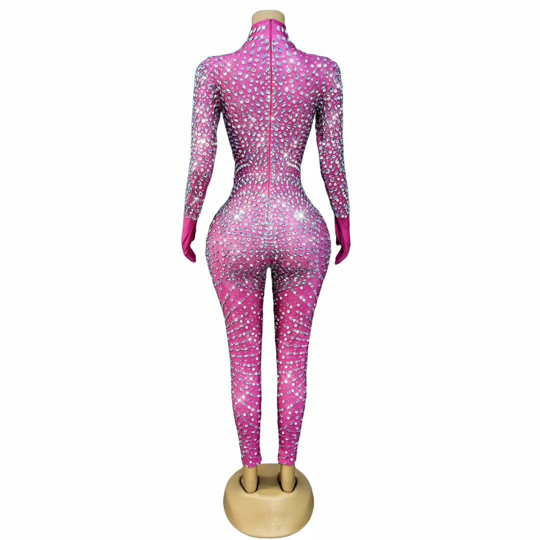 CELESINYI Waixingren Crystal Alien Glove Jumpsuit