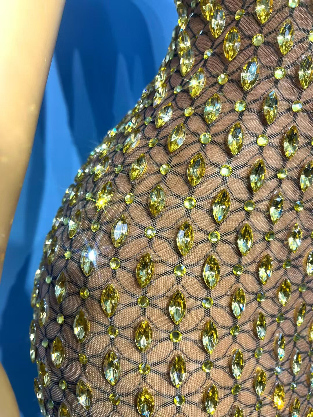 CELESINYI Jingejiema Crystal Golden Horse Gown