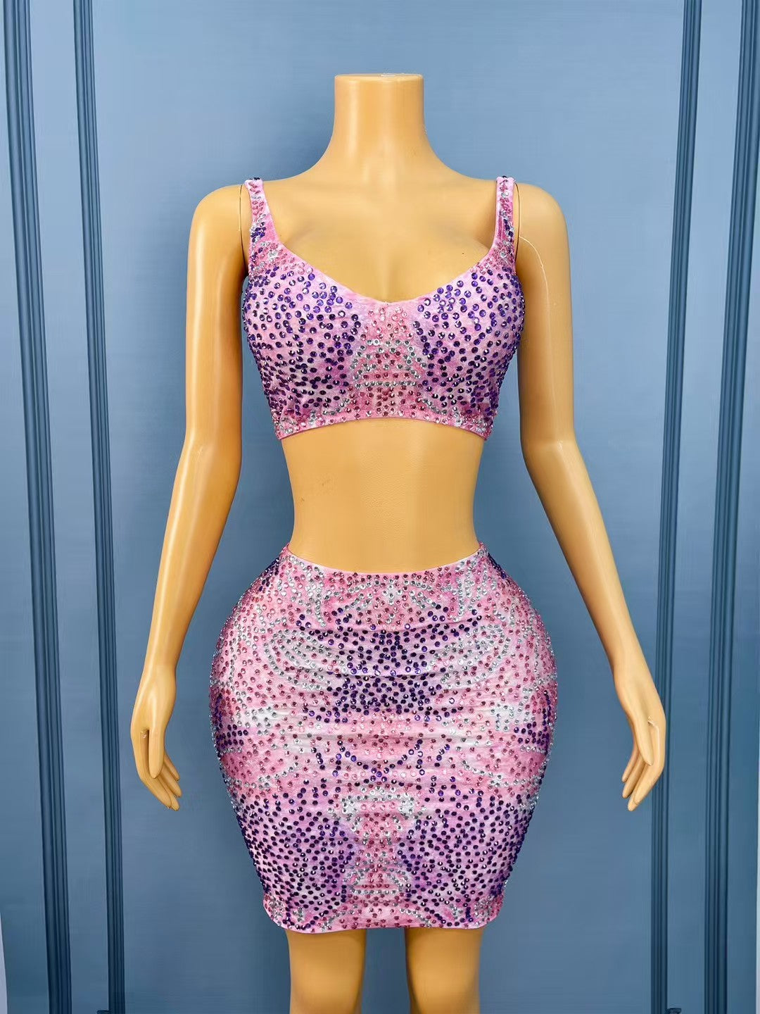 CELESINYI Qianhuanzi Crystal Lilac Bodysuit