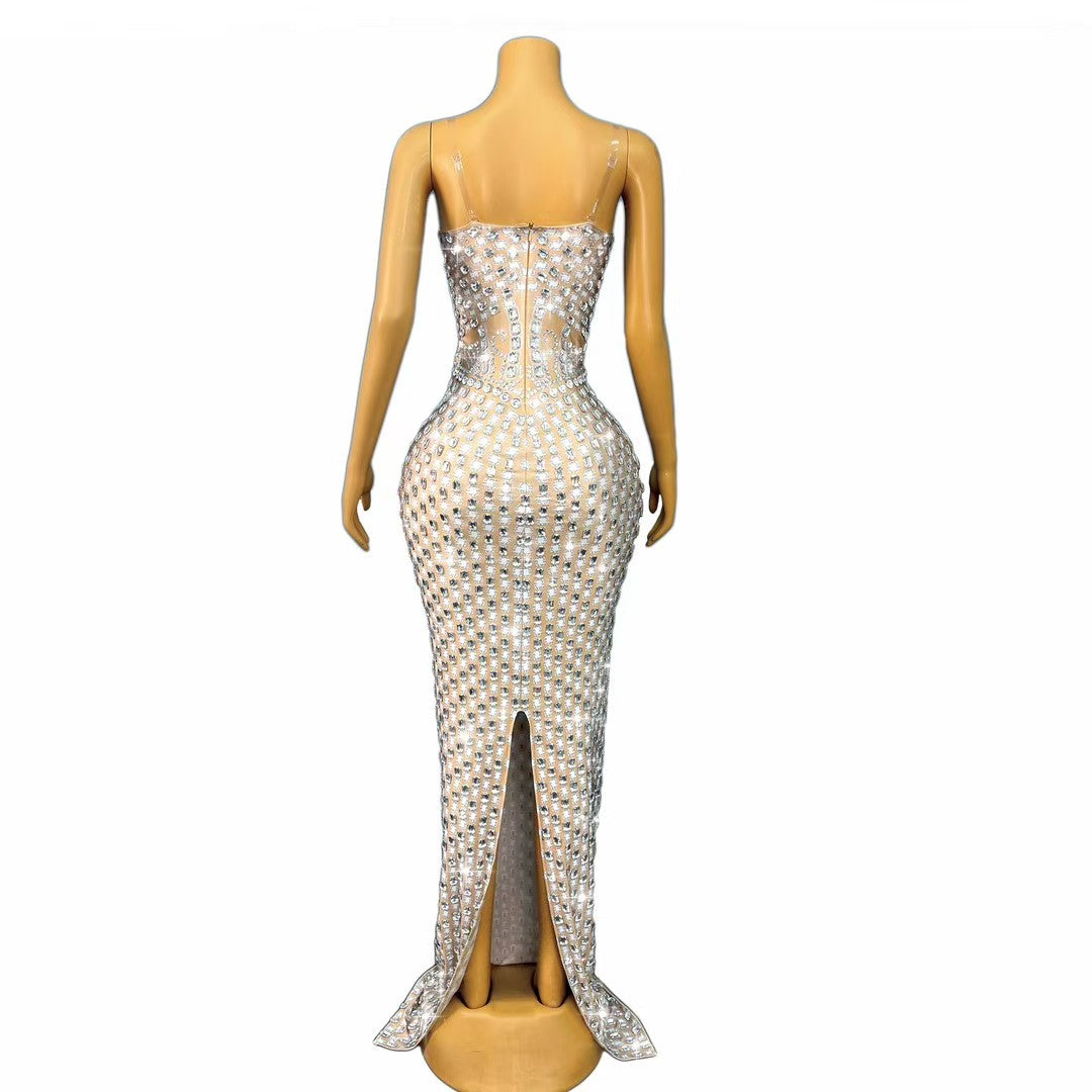 CELESINYI Yuandunpai Crystal Shield Mermaid Gown