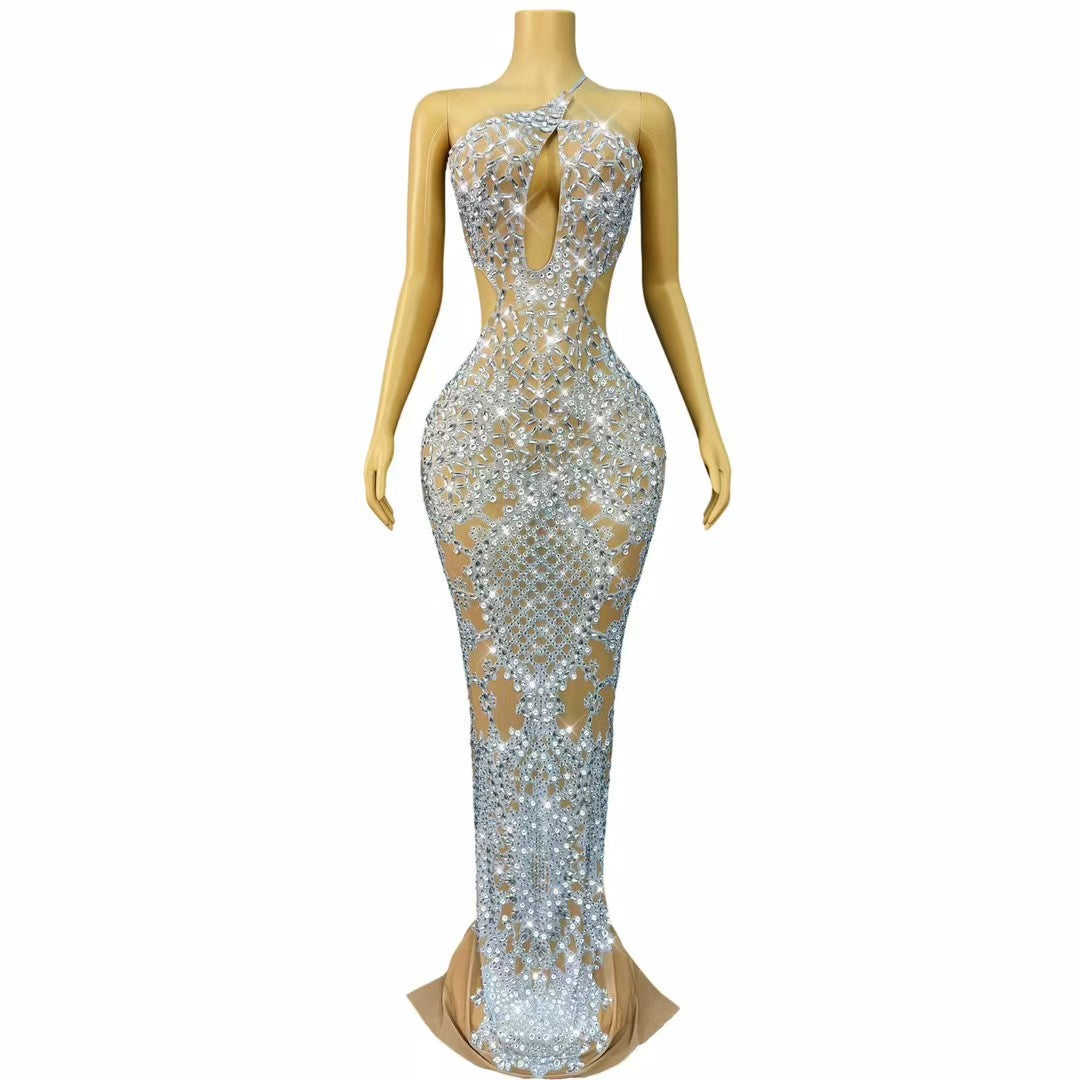 CELESINYI Baichenguang Crystal Pearl Gown