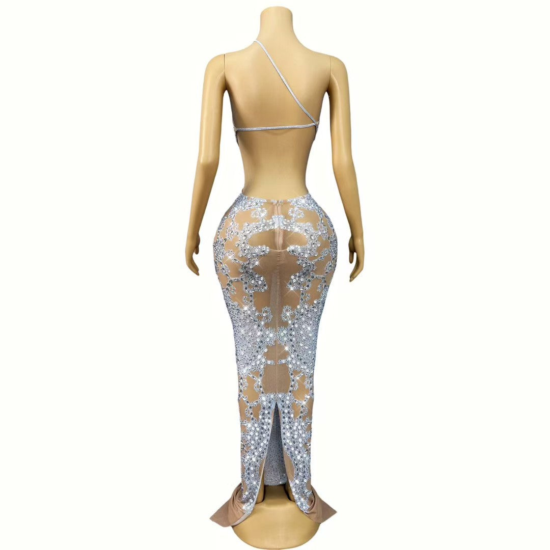 CELESINYI Baichenguang Crystal Pearl Gown