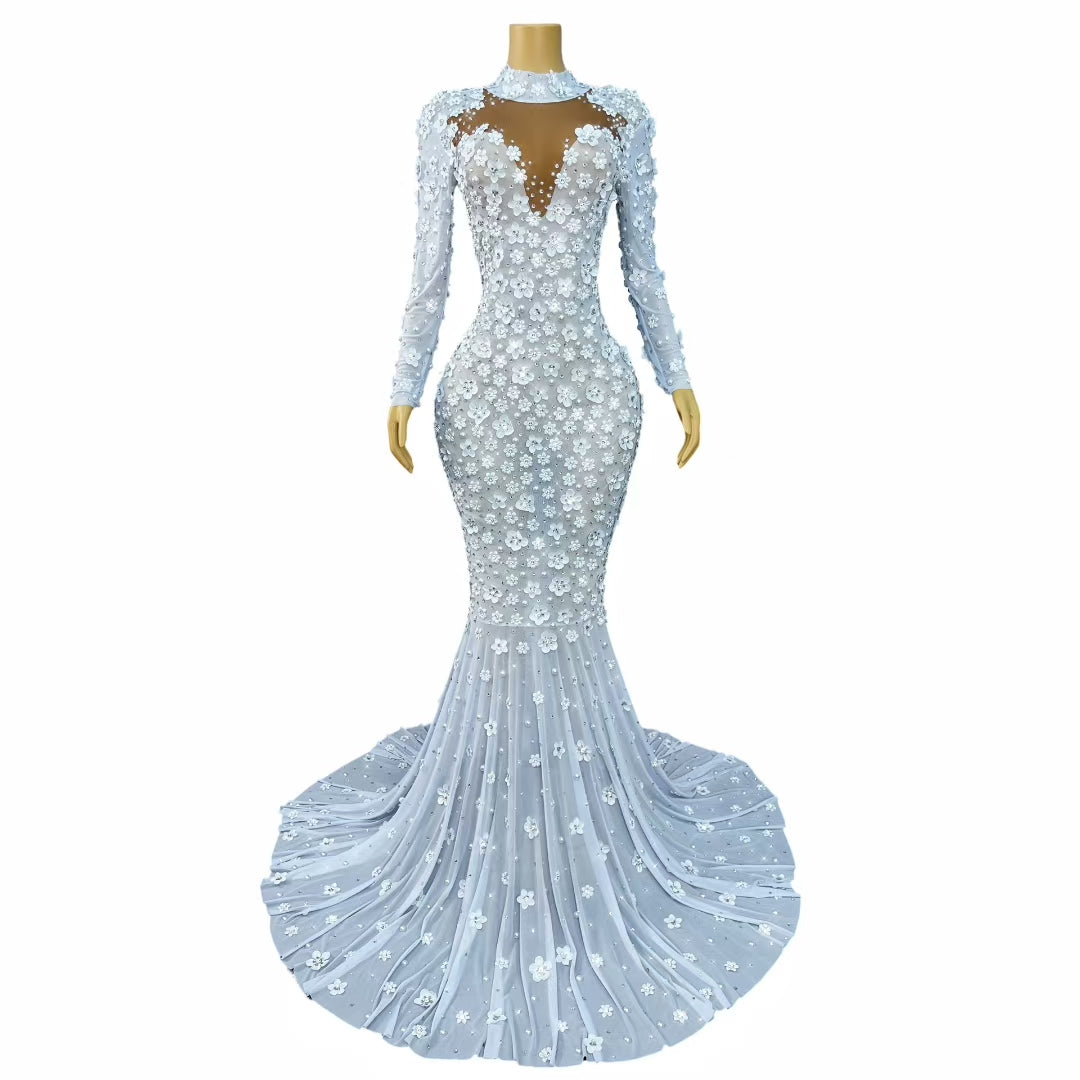 CELESINYI Chunjie Crystal Ice Gown