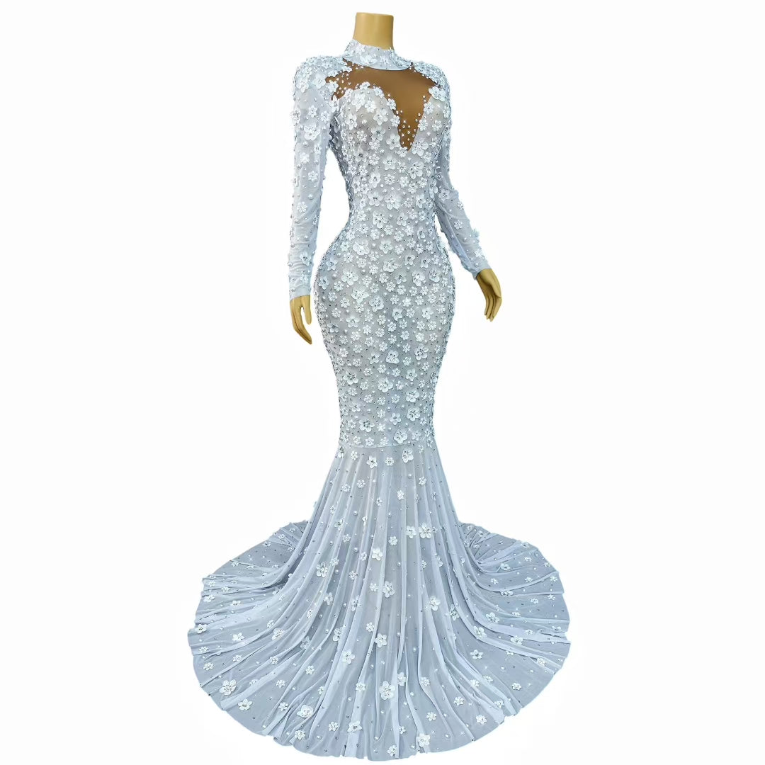 CELESINYI Chunjie Crystal Ice Gown