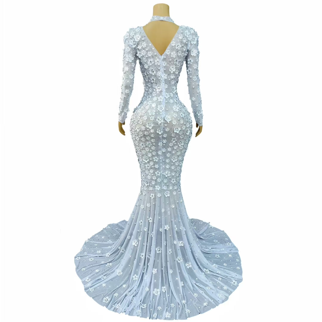CELESINYI Chunjie Crystal Ice Gown