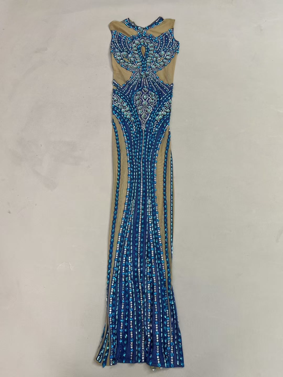 CELESINYI Lanshuicai Crystal Watercolor Gown