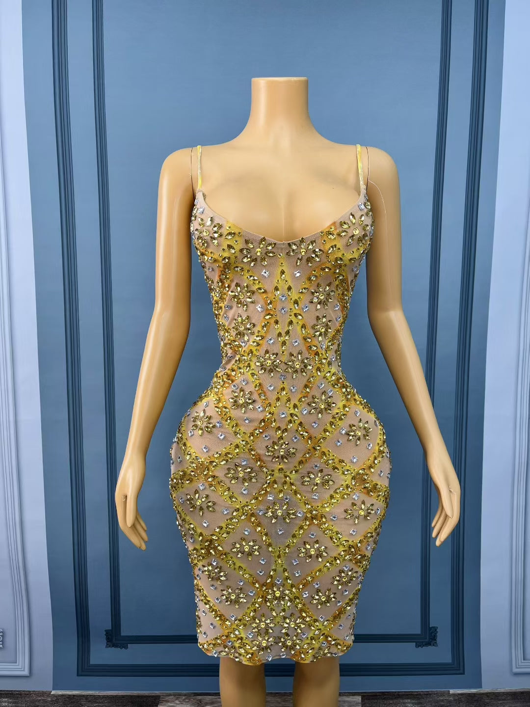 CELESINYI Juhuacha Crystal Amber Gown