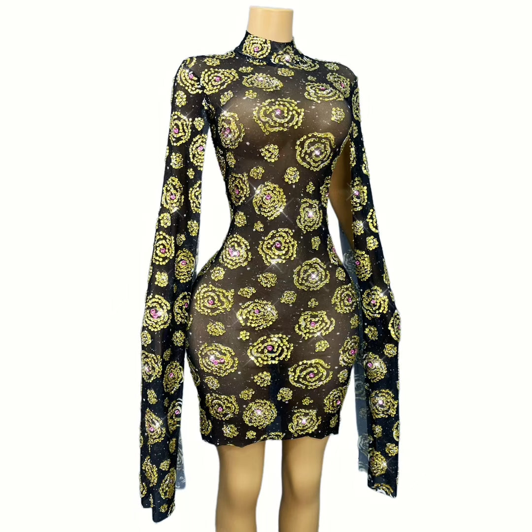 CELESINYI Jinmeigui Crystal Rose Bodysuit
