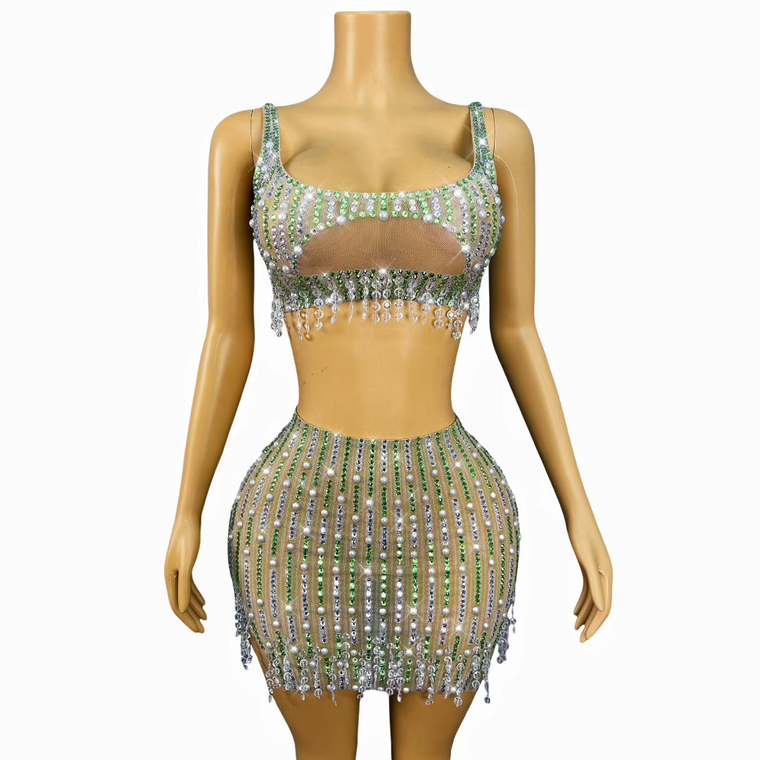 CELESINYI Cuizhu Crystal Bamboo Set