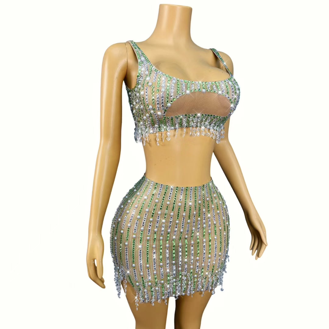 CELESINYI Cuizhu Crystal Bamboo Set