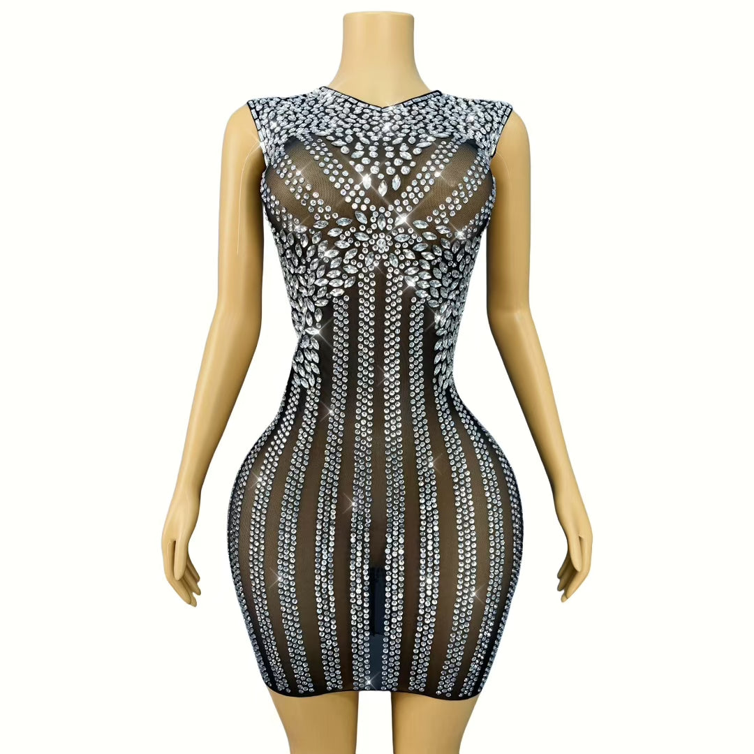 CELESINYI Baihuadai Crystal Flower Gown