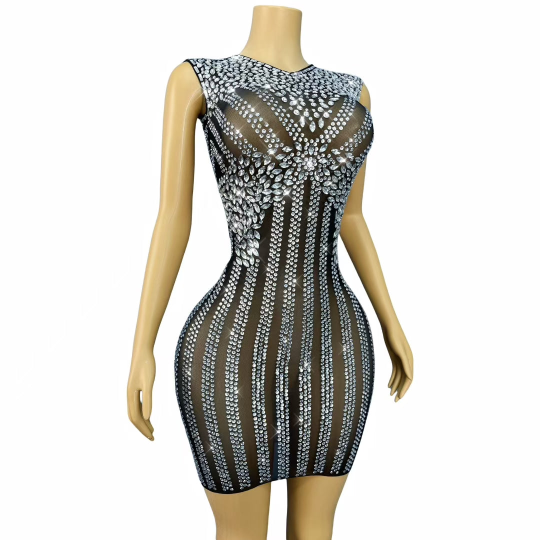 CELESINYI Baihuadai Crystal Flower Gown