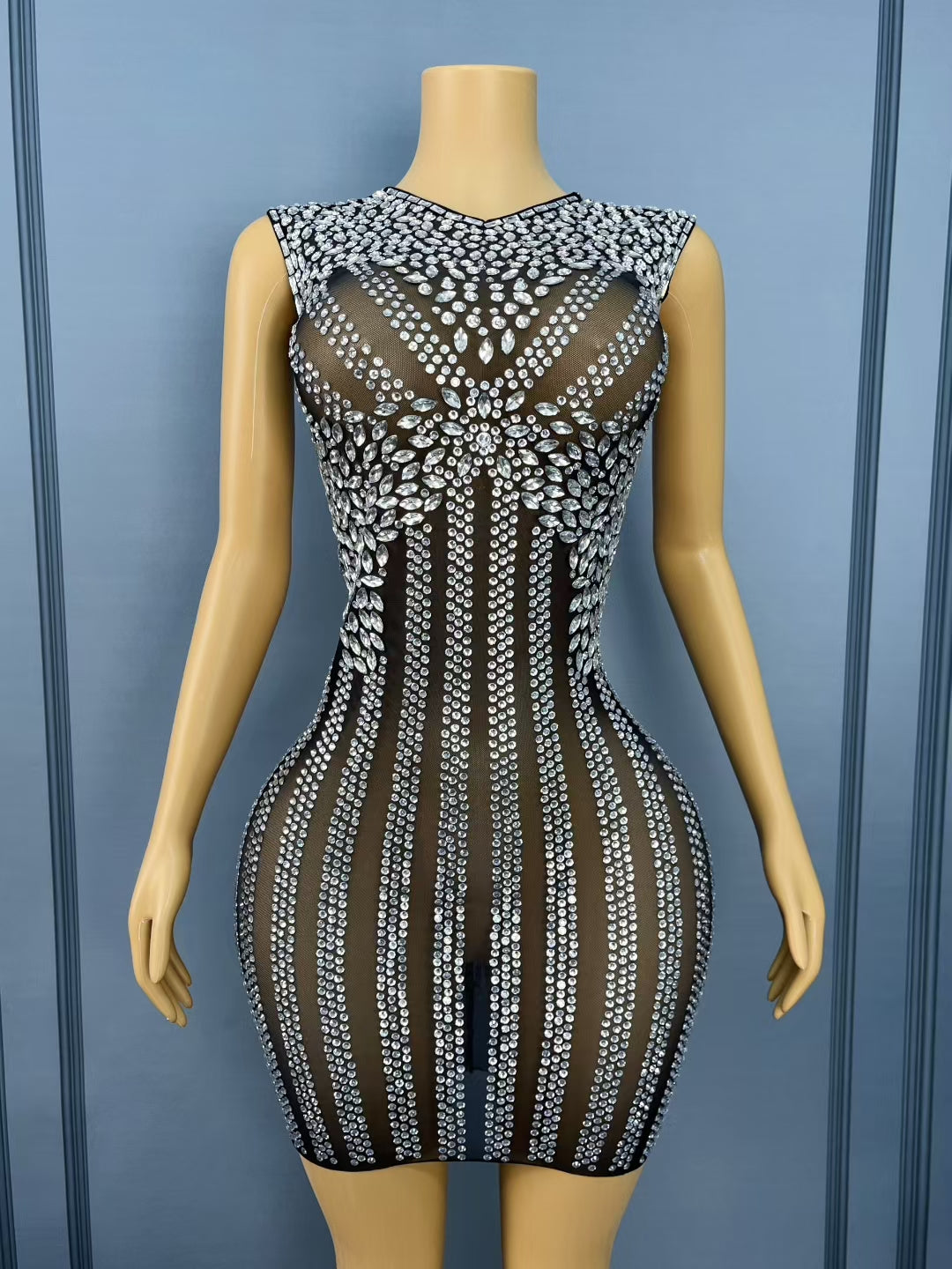 CELESINYI Baihuadai Crystal Flower Gown