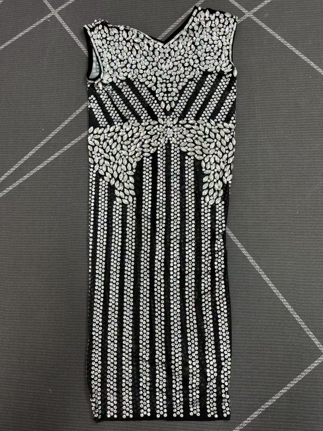 CELESINYI Baihuadai Crystal Flower Gown