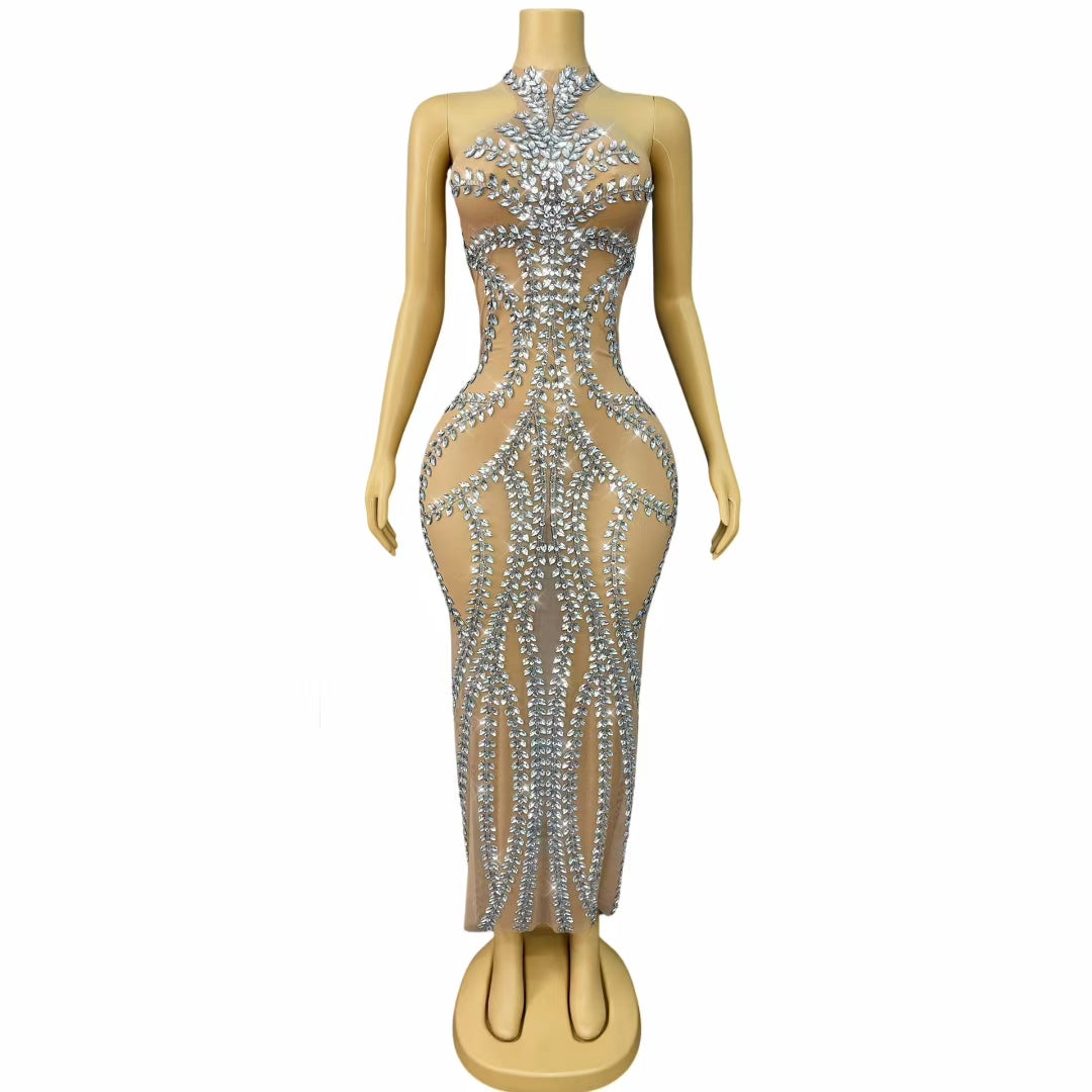 CELESINYI Xiaohuasha Crystal Willow Gown